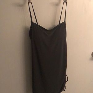 Women’s Aqua Green side tie swim dress.